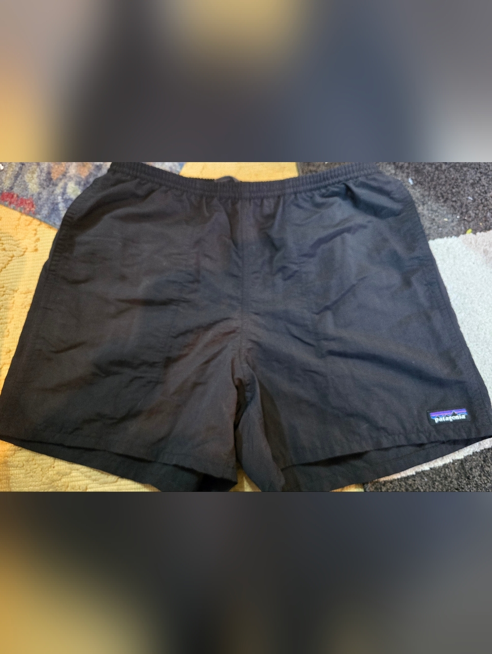 Patagonia Mens Black Swimming Trunks Sz. L Gorgeous!!